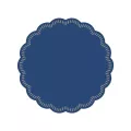 Sous-verres 9 couches  étoilé 80mm bleu marine.